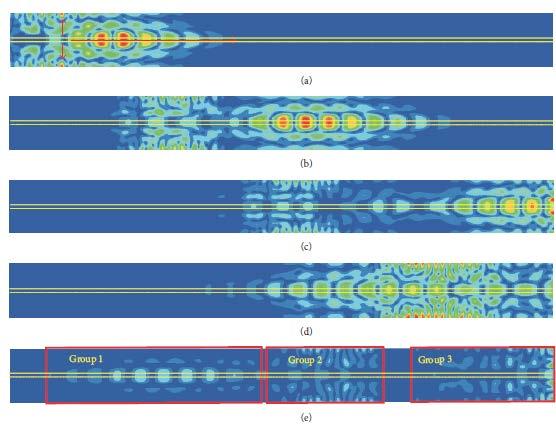 SIMULERAD DEFORMATION INUTI STAG (AMPLITUD) 0.1 ms 0.