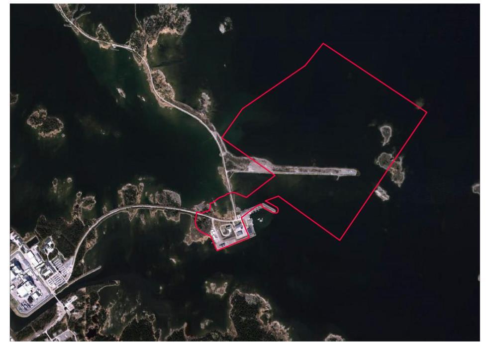 Planen bedöms förenlig med miljöbalkens lokaliseringsprincip enligt 2 kap 4. Plandata Läge och storlek SFR är beläget inom Forsmarks industriområde vid kusten i Östhammars kommun i norra Uppland.
