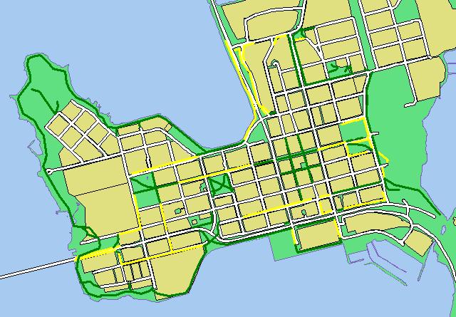 Cykelnät: Trafiksäkerhetskvalitet God Mindre god