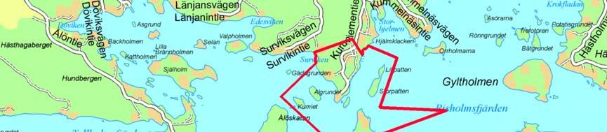 Utöver Kuruudden hör till området norra spetsen av Norra Risholmen och tre mindre holmar, Kumlet, Algrundet samt Stor- och Lillpatten, som tillsammans bildar en holme.