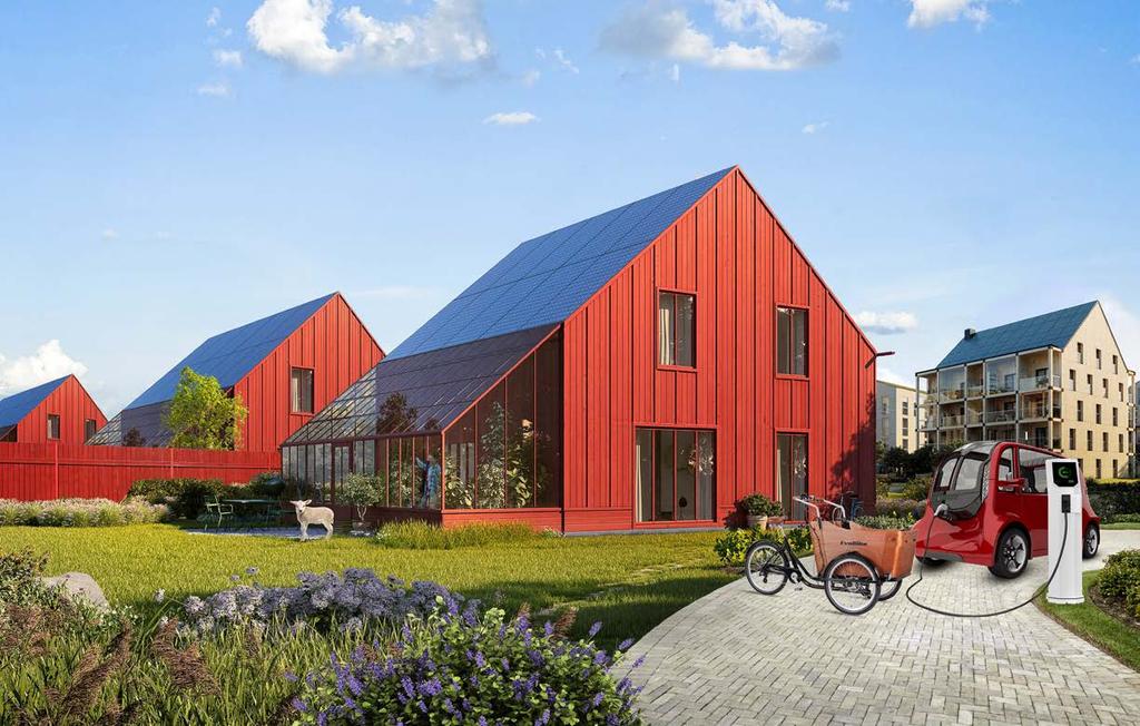 EN EKOBY MITT I STAN ELLER EGET HUS I FÖRORTEN? GÄSTSTUGA? GÄSTSTUGA? GARAGE? GARAGE? Vi vet inte hur du vill bo. ETC Torp är ritat så det kan användas med olika planlösningar.