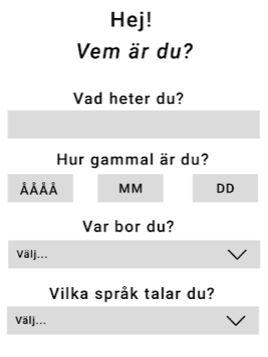 9. Resultat För att underlätta för den nyanlända använde vi oss av fraser i form av frågor som gör det enklare att förstå vad man