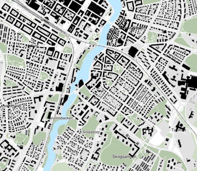 Eskilstuna kommun 2018-11-08 3 (45) Plandata Läge och areal Planområdet ligger i västra delen av bostadsområdet Skogsängen, sydöst om Eskilstuna centrum. Planområdet omfattar cirka 4,3 ha.