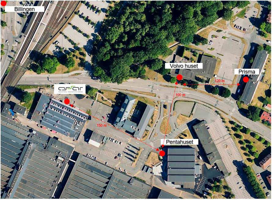 GJUTERIDAGARNA KARTA LOKALER ASSAR Industrial Innovation Arena Kavelbrovägen 2B, 541 36 Skövde HOTELL Scandic Billingen Trädgårdsgatan 10, 541 30