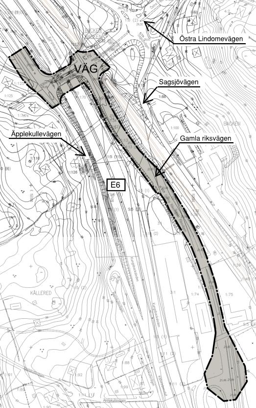 Planområdet utgörs till största delen av uppfyllda ytor som hårdgjorts. Radarmätning över ytorna indikerar fyllnadsmäktigheter på mellan 0,5 och 2,5 m, beläggningstjockleken ca 7 cm.