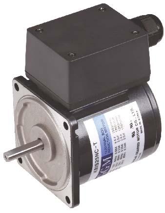 3-fas AC-motor, 25 W / 1,350 rpm Motor med slät axel, K8IS25NH-T