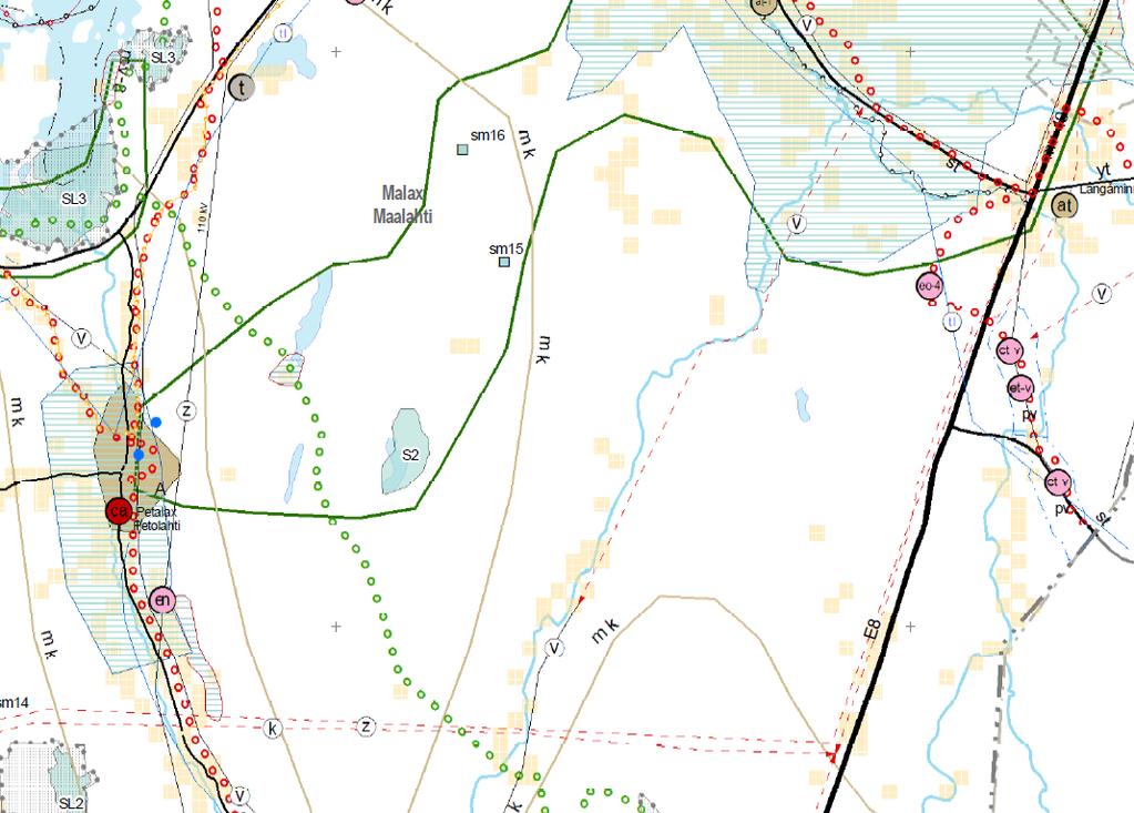 4 4. PLANERINGENS UTGÅNGSPUNKTER OCH SYFTEN 4.1 Planeringens målsättning Målet är att göra upp en ändrad delgeneralplan som ger möjlighet att bygga högre vindkraftverk än gällande plan tillåter.