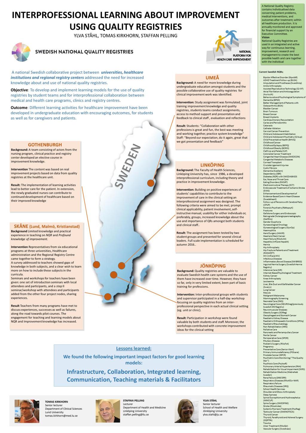 Slutrapport Lärmodeller II - Skåne Bilaga 8 Poster