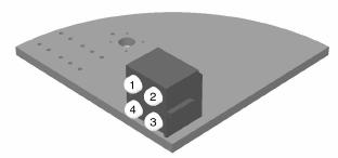 8. Lysdioder Modulen är utrustad med fyra lysdioder (LED ) i fronten och en lydiod på kortet som används för felsökning.