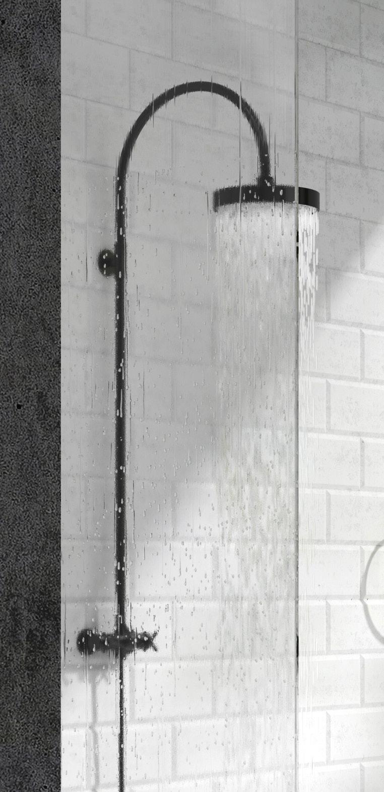 SIDELINE / TIME 1 4 2 3 4 5 1 DB2145 Shower squeegee. Black ABS, Silicone Duschskrapa.