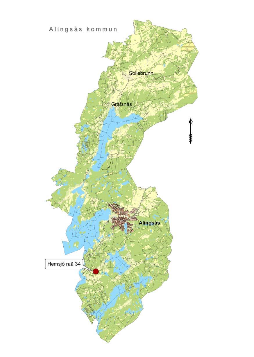 ARKEOLOGISK FÖRUNDERSÖKNINGSRAPPORT INLEDNING Västarvet/Lödöse museum utförde den 21 augusti och 16 september 2008 en arkeologisk förundersökning gällande RAÄ 34 inom fastigheten Hemsjö 8:11, Hemsjö