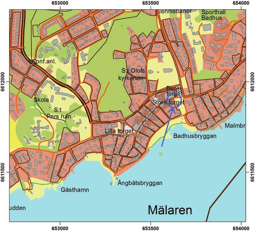 Sammanfattning Under november månad 2016 har Stiftelsen Kulturmiljövård (KM) utfört en arkeologisk undersökning i form av schaktningsövervakning inom fastigheten Sigtuna 2:152 och i Stora gatan,