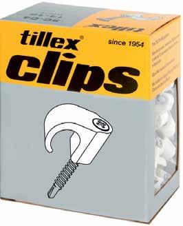 Drill clips med skruv Drillclips/ Plåtclips med skruv till runda ledningar Slagfast elastisk Polypropylene. Halogenfri och UV-beständig. Skruv: Kraftig skruv med borrspets, Korrosivitets klass C4.