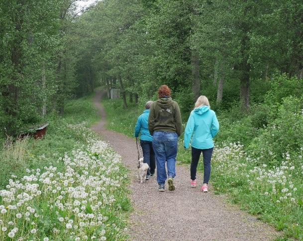 vandringsleder som finns i Grästorp. Längs Tengenepromenaden finns fina rastplatser.