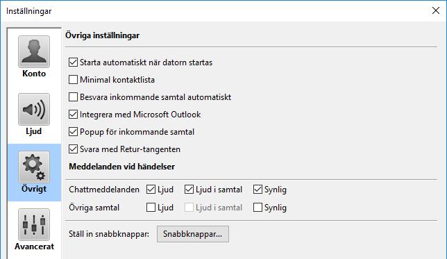 Välj ditt headset för alla tre val under Högtalare och för alla tre val under Headset. Då kommer allt ljud, både samtal och ringsignal gå via ditt headset.