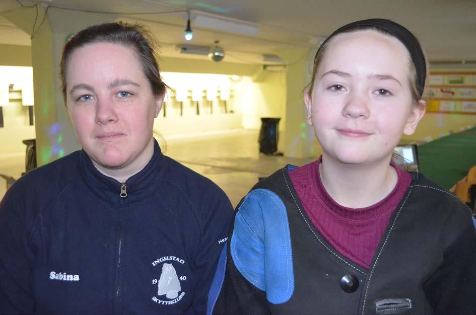 Sabina Fagerlund och Wilma Svensson, Ingelstad SK Luftgevärshallen,