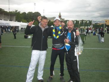 Halvöns tre musketörer De var tre från halvön som anmälde sig till det anrika Stockholm Marathon 2011. Ingrid Landgren, Fredrik Emanuelsson och Stefan Pretorius.