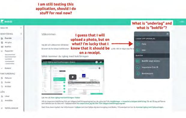 4. Process Figure 4.3: A snapshot from the Bokio application. Used in the onboarding teardown.