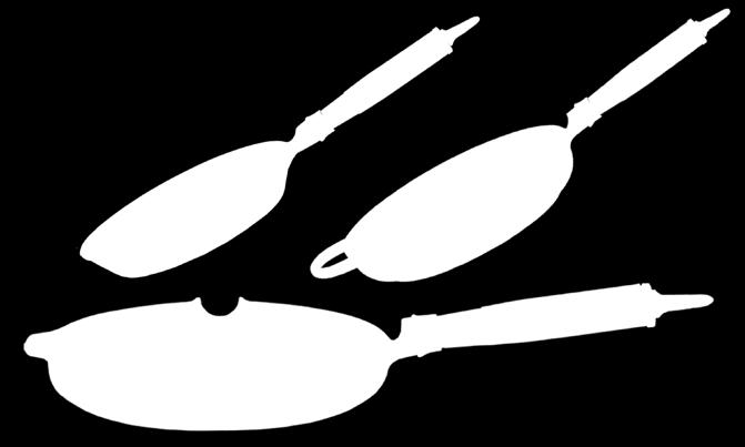 MAESTRO COMFORT LINE Stekpannor med silikonklädda rostfria skaft. Fry pans with silicone coated stainless steel handles.
