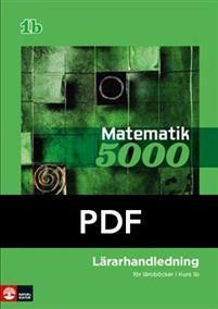 Matematik 5000 Kurs 1b Grön Lärarhandledning pdf PDF ladda ner LADDA NER LÄSA Beskrivning Författare: Lena Alfredsson. Vilket arbetssätt föredrar du?