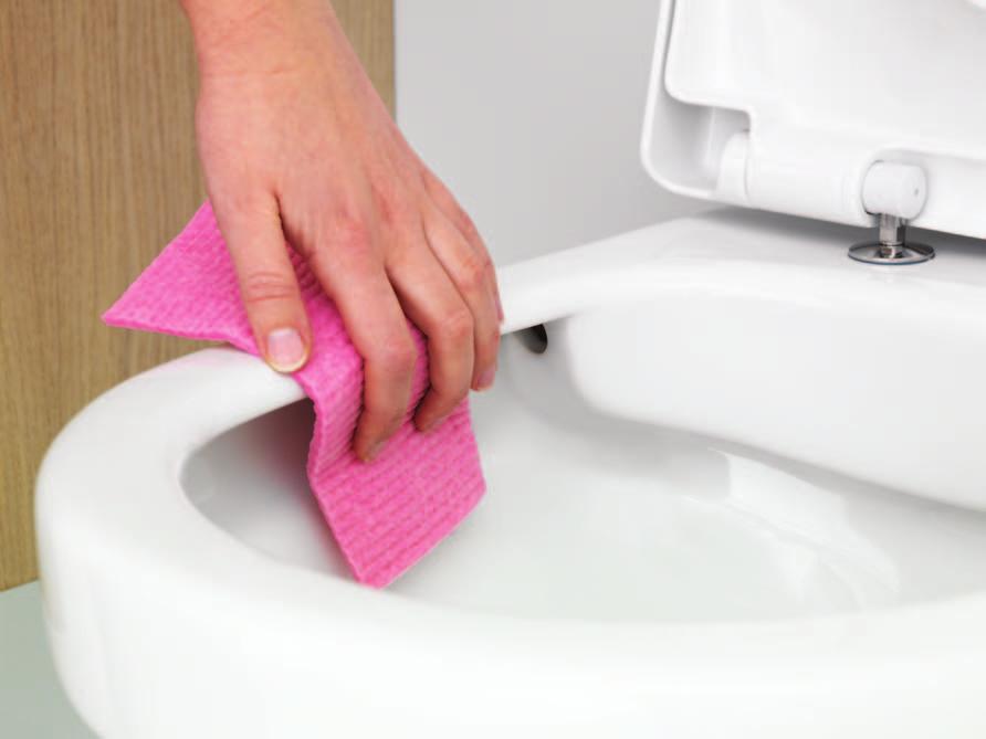 Hygienic Flush 5G84 on seinale paigaldatav WC-pott, mille siseserva puudumine aitab hoida
