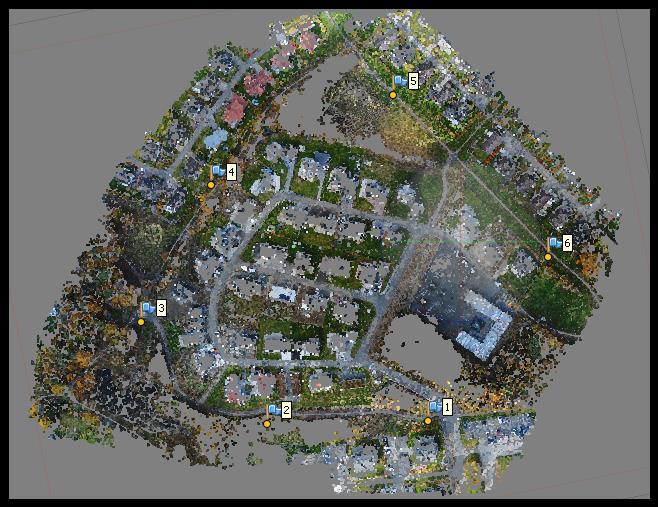 Agisoft Photoscan Professional Georeferering: (vid behov av noggrannare data, cm-nivå) Tiepoints.