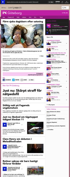 Färre sjuka dagisbarn efter satsning Sveriges Radio Göteborg. Publicerat på webb 2014-02-03 08:16.