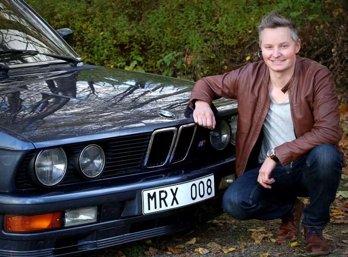 Johan Uhrbom med sin ögonsten BMW M535I 1986 Klubbprofilen. Vem är du?