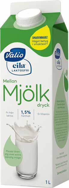 Välj mellan olika fetthalter för