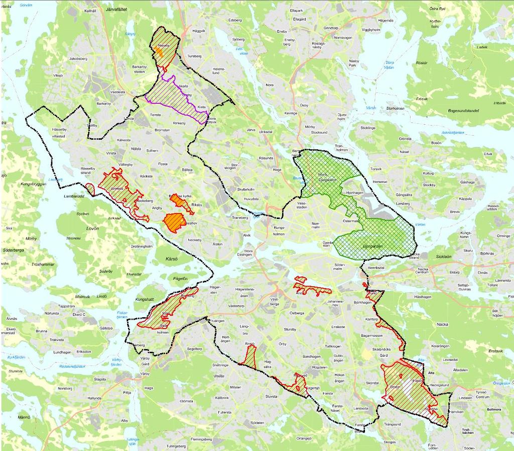 NATURE IN STOCKHOLM protected areas 1 National City Park 3 Natura 2000-areas 10