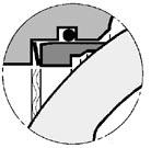 NAF-Setball kulsektorventiler för MC-massa Fk 41.54(2)SE Materialspecifikation (Tabell 2) Pos Ant Detalj Material Tätningsutf. 1 1 Hus EN1.4408/CF8M 02, 0A, 0B 2 1 Kulsektor EN1.