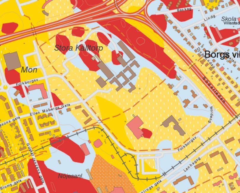 N Figur 2 Jordartskarta från SGU. 6 Utsättning / Inmätning Koordinatsystemet är kopplat mot Sweref 99 16 30 i plan och RH 2000 i höjd. Inmätning av borrpunkter har utförts med GPS (nätverks-rtk).