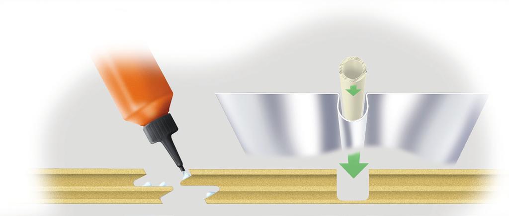 TEMPO VÄRMEGOLVSYSTEM Byggelit MONTERING AV BYGGELITS SPÅR- OCH VÄNDSKIVOR Produktbeskrivning: Täckande format 600x1800 resp 1200x595 mm. Regelavstånd max centrumavstånd c/c 600 mm.