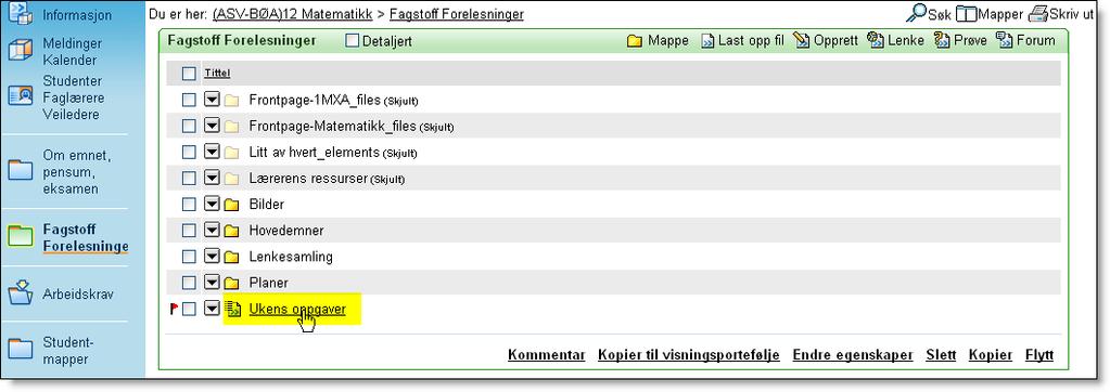 Den färdiga Objektslistan hittas i det arkiv som den