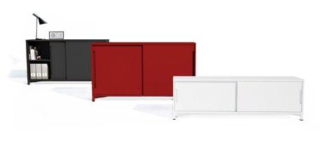 accessoarer accessories row of BY DANIEL SVAHN template 220cm med 4 skåp 220cm with 4 cabinets Art.no.