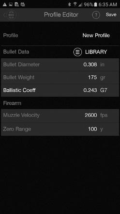 LevelPlex Off, Auto (Finns ej i Ballistic Reticle Mode), 0.5, 1.0, 2.0, 3.