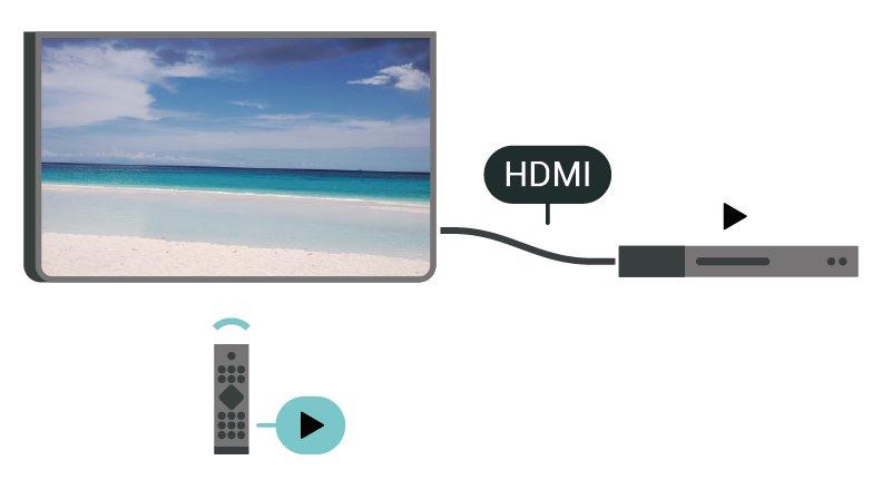 Slå på EasyLink (Hemma) > Inställningar > Allmänna inställningar > EasyLink > EasyLink > På Styr HDMI CEC-kompatibla enheter med TV:ns fjärrkontroll För 22 tum/24 tum (Hemma) > Inställningar >