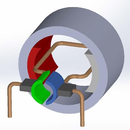 Kommutator En mekanik växelriktare monterad på rotorn kallad kommutator kopplar om trömmarna i rotorn å att
