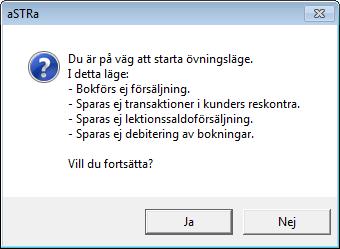 7.2 STARTA KASSAN Nu är det dags att starta kassan. Filen finns under startmenyn i Windows och Program/aSTRa/Kassa Ange användarnamn och lösenord.