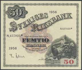 348 349 348 SF T9b:8 50 kronor 1956*.