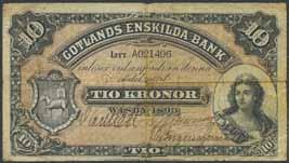 kronor 1894. Borås Enskilda Bank, Litt A, nr:66609.