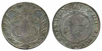 1 Glückstadt Christian V 4 mark 1693. 22,07 g.