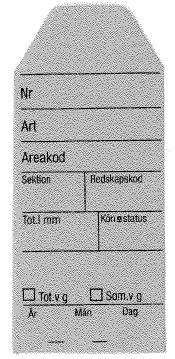 30 Provpåse till förvaring av åldersstruktur insamlad vid provfiske. Somatisk vikt För att få ett mått på fiskens kondition registreras den somatiska vikten på 100 honor inom längdgrupp 15-25 cm.