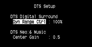 Hur du använder din T 755 SETUP MENY Other Om None (ingen) väljs istället för någon av de andra Dolby Digital 2 Channel, Dolby Digital Surround och DTS alternativen eller om ljudinsignalen är analog,