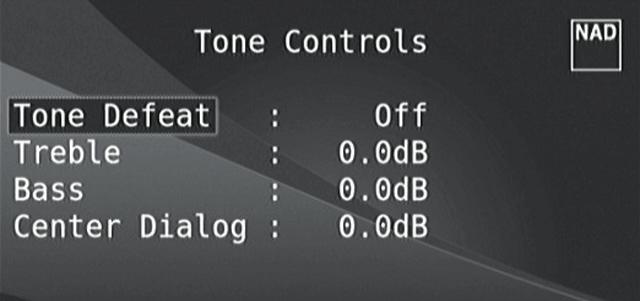 HUR DU ANVÄNDER M17 HUVUDMENY DEUTSCH NEDERLANDS SVENSKA РУССКИЙ TONE CONTROLS (TONKONTROLLER) M17 har tre Tonkontroller Diskant, Bas och Center Dialog.