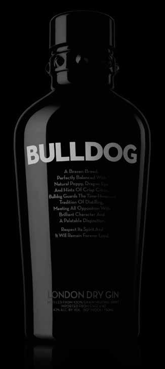 BULLDOG GIN 70 cl 40 Vol% Citrus och örtiga toner av lavendel och enbär i perfekt balans.