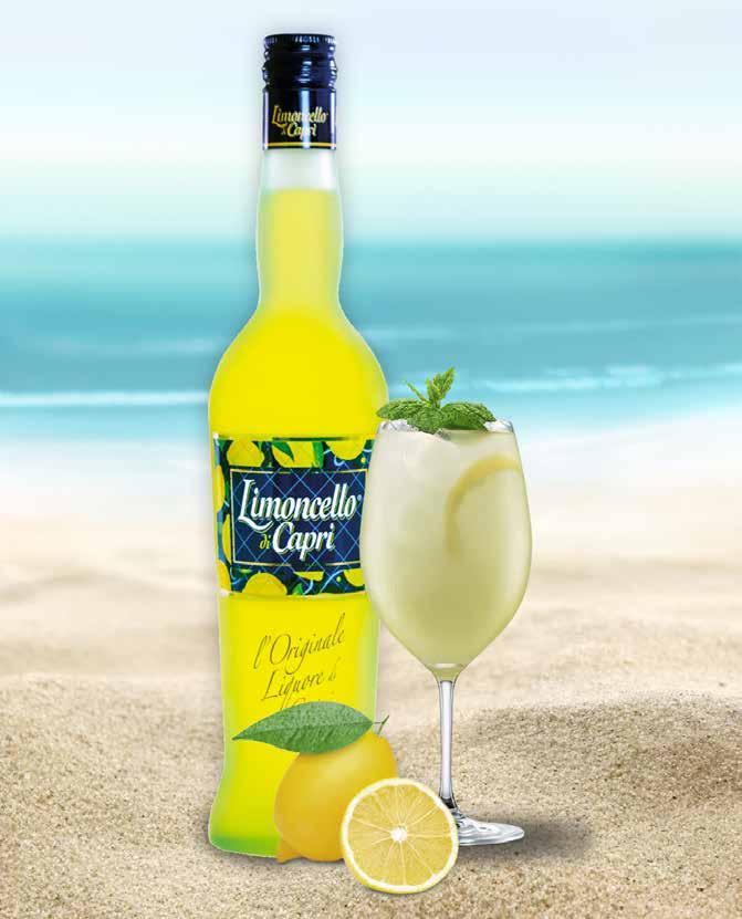 LIMONCELLO DI CAPRI 50 cl 30 Vol% Limoncello di Capri har en mjuk och rund smak av citroner tillsammans med en syrlighet som ger en lång, fräsch eftersmak.