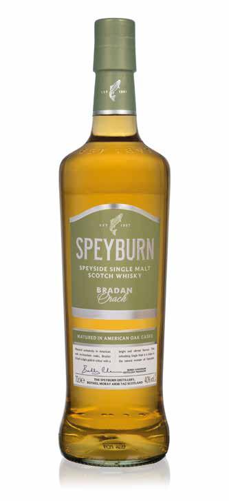 SPEYBURN BRADAN ORACH 70 cl & 3000 cl 40 Vol% Maltwhisky lagrad på amerikanska ekfat och som inte är åldersangiven.