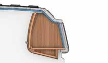 (innehåll baspaket) 4 Mikrofibermaterial av hög kvalitet på väggarna, taket och inuti