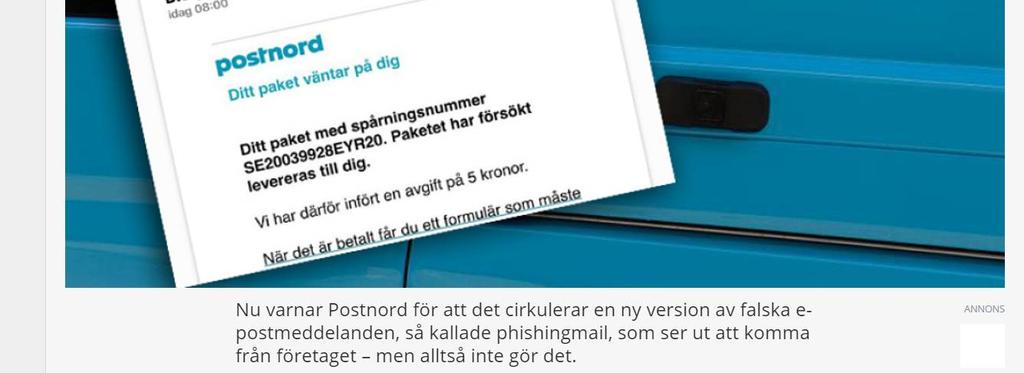 Vi har därför infört en avgift på 5 kronor.